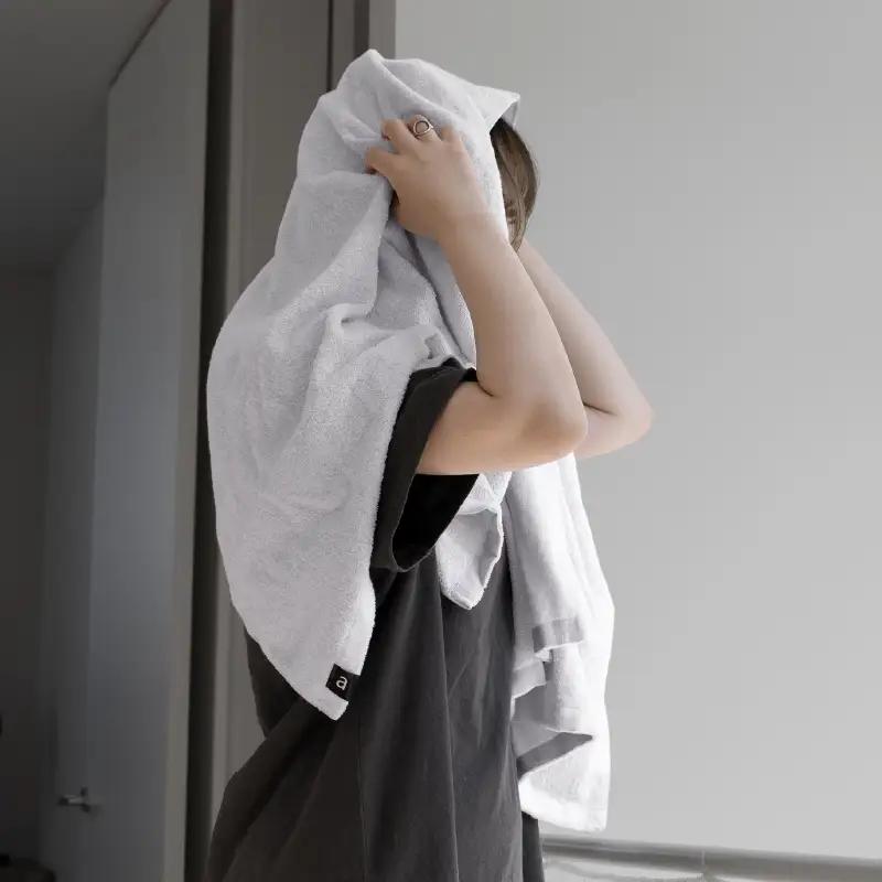 a towelバスタオル２枚セット （アッシュホワイト）