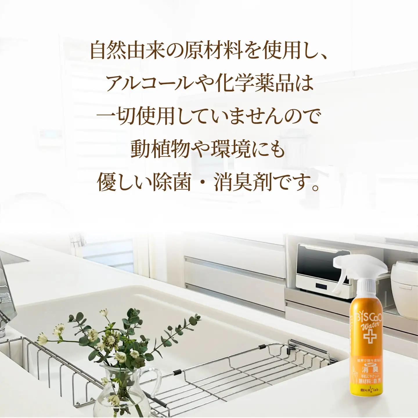 BiSCaOWater スプレーボトル 300ml 自然由来 除菌消臭剤　