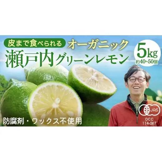 【 先行予約 】 瀬戸内 オーガニック グリーンレモン 5kg (40～50個程度) 【2026年10月以降発送】