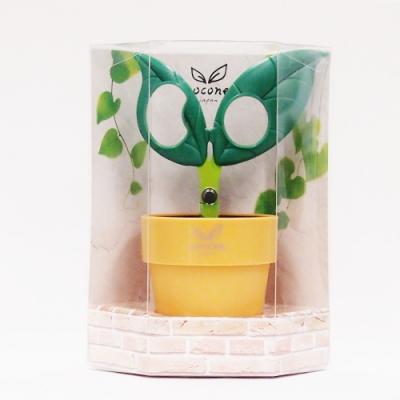 ふるさと納税 関市 【ペン立て付きはさみ】coconeリーフ グリーン 〜はさみ ニッケン刃物 インテリア |  | 03