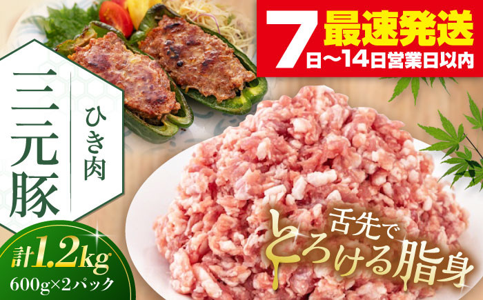 
                   平田牧場 ひき肉 1.2kg (600g×2P) 《喜茂別町》【平田牧場】 肉 豚肉 ミンチ 豚ミンチ 餃子 つくね 冷凍配送 北海道 三元豚  [AJAP077] 13000 13000円
                