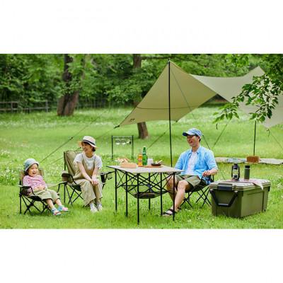 ふるさと納税 大河原町 キャンプチェア　ハイタイプ CC-HIGH カーキ[53750829] |  | 03