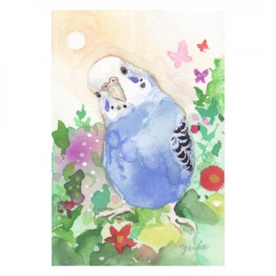 ふるさと納税 糸田町 うちの子オーダーメイド・鳥イラスト/セキセイインコ・オカメインコをはじめ全ての鳥さんをお描きします!