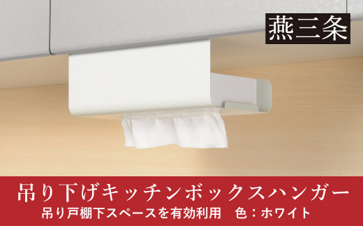 吊り下げキッチンボックスハンガー ホワイト ボックスタイプ・袋タイプのキッチンペーパーや保存袋の収納に 10000円以下 1万円以下 【010P140】