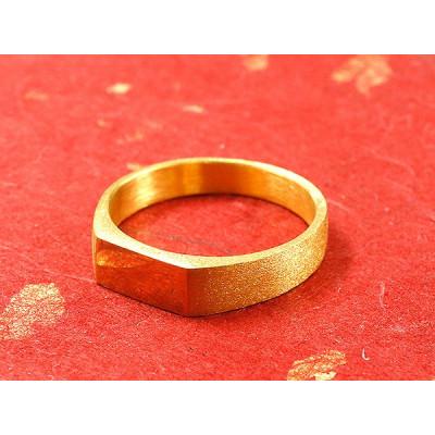 ふるさと納税 昭和町 純金 リング 指輪 15号 印台 24金 ゴールド ピンキーリング 130820300k24-15 |  | 02