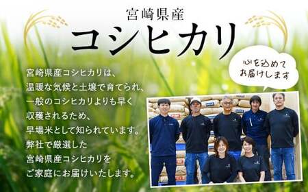 【無洗米】 ＜チャック付＞ 米 国産 令和7年産 コシヒカリ 宮崎県産（5kg×5） 