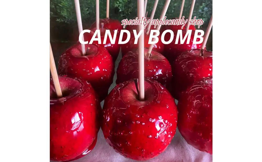 【ふるなびWEEK対象】CANDY BOMBの”ばえる”りんご飴 3個入り
