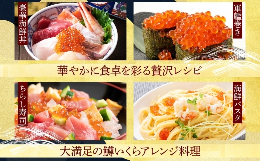 2487. 鱒いくら醤油漬け 計500g 100g×5パック 鱒いくら いくら イクラ 醤油漬け 鱒 マス 魚卵 小分け 海鮮 送料無料 北海道 弟子屈町