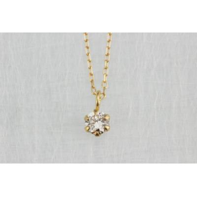 ふるさと納税 山梨県 K18YG ブラウンダイヤモンド 0.08ct ペンダント(1点) |  | 01