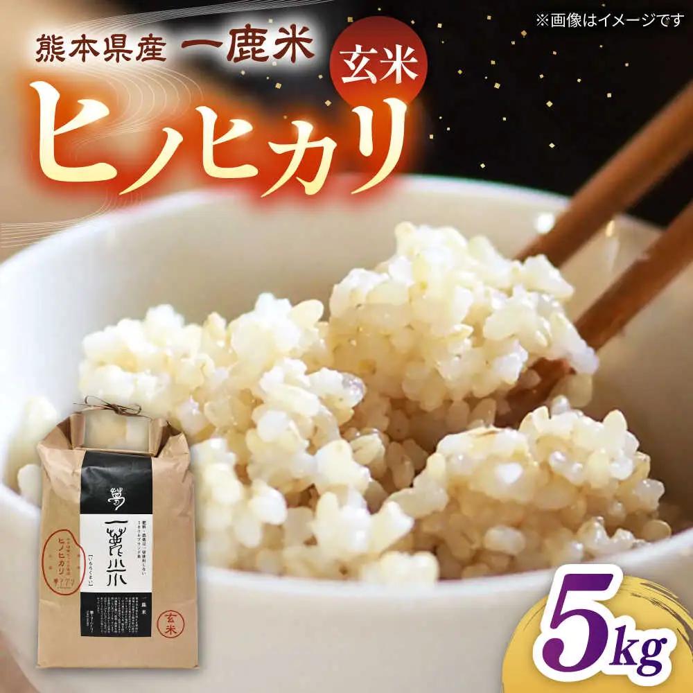 【天日塩を使用】一鹿米 ヒノヒカリ 米 玄米5kg 【株式会社 夢アグリ】[ZCL029]