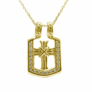 K18イエローゴールド「2WAY」高級ダイヤペンダント【54525-2】