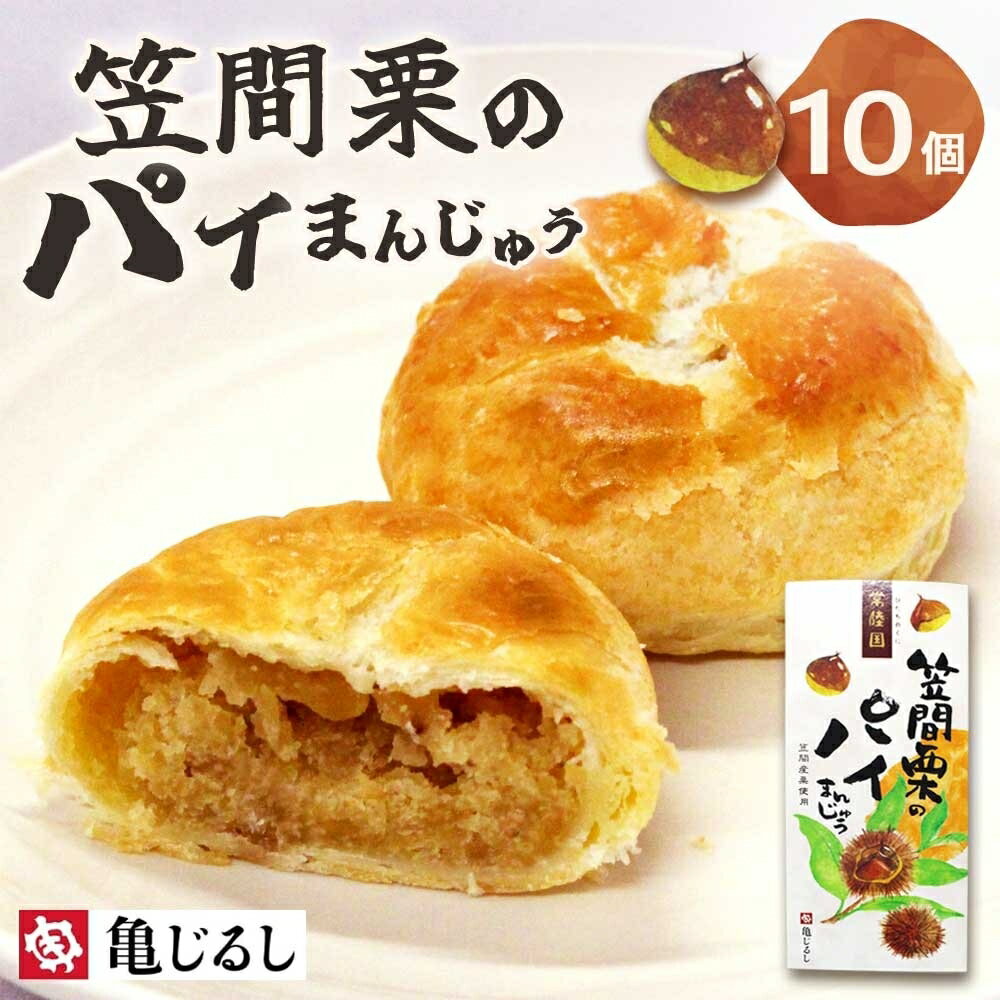 【ふるさと納税】笠間栗のパイまんじゅう 5個入り 2箱【和菓子 笠間栗 栗 マロン パイ まんじゅう 饅頭 スイーツ お茶請け おやつ 手土産 お取り寄せ ギフト グルメ 贈答 常温 亀印製菓 茨城県 水戸市】（MP-10)