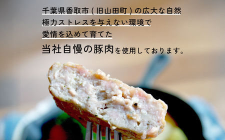 千葉県香取市産三元豚　フランクバーグ(フランクハンバーグ)1.2kg(100g×12個)  KTRCH005 / 三元豚 ハンバーグ はんばーぐ 小分け 個包装 個別 個別包装 湯せん 電子レンジ 味