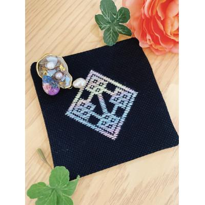 ふるさと納税 青森市 手作りの一点物 つがるこぎん刺しコースター |  | 01