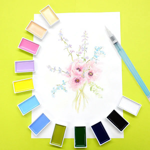 呉竹　顔彩耽美/36色セット　10-223