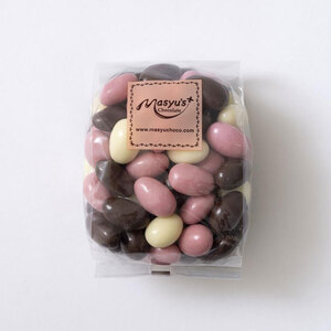 ミックス アーモンドチョコ 1.05kg 350gx3袋 4月～10月発送 チョコレート チョコ スイーツ お菓子 おかし  アーモンド  ミルクチョコ  ホワイトチョコ  苺チョコ  ギフト プレゼ