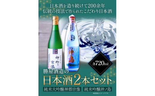 沖ノ島の風セット 720ml×2本 1440ml 勝屋酒造《90日以内に出荷予定(土日祝除く)》---skr_ktoki_90d_23_17100_1s---