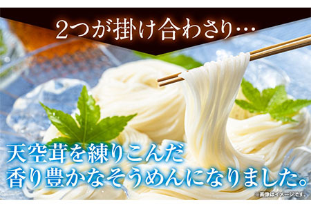 そうめん 椎茸 天空茸 入り そうめん 20束《30日以内に出荷予定(土日祝除く)》福岡県   素麺 椎茸 しいたけ 夏 麺 めんの山一