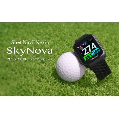 ふるさと納税 深谷市 Shot Navi Nexia SkyNova ブラック　【ショットナビ】 ゴルフ 距離計 ウォッチ