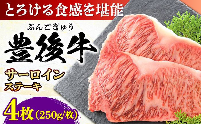 おおいた豊後牛 サーロインステーキ 1kg (250g×4枚) 日田市 / 株式会社MEAT PLUS　肉 牛肉 和牛 [AREI008]