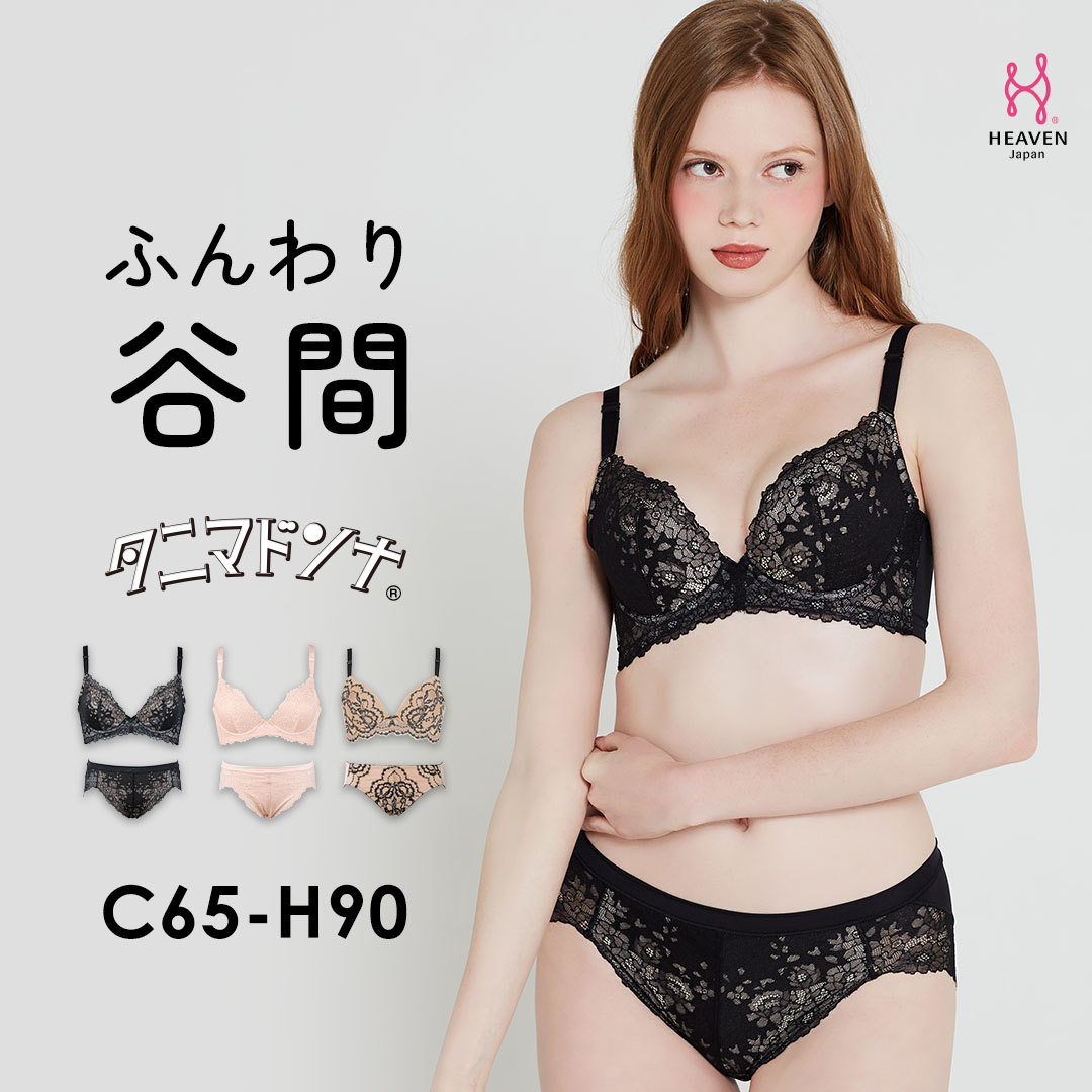 【ふるさと納税】タニマドンナ　ブラ＆ショーツセット　C65-H90 | 育乳 育乳ブラ ブラジャー バストアップ 脇肉胸 寄せ 上げ 大きいサイズ 補正ブラ 谷間 脇高ブラ