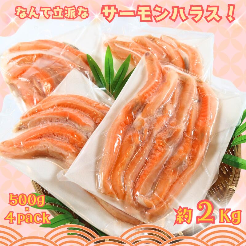 【ふるさと納税】 サーモン ハラス 2kg 冷凍 鮭 さけ サケ サーモン ハラス 【なんて立派な サーモンハラス ! 2kg】 魚 海鮮 塩鮭 ギフト 贈り物 人気 グルメ お取り寄せ BBQ おかず おつまみ シャケ しゃけ 小分け ふるさと納税鮭 10000円 千葉県 銚子市 シバショウ