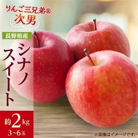 【2026年発送】フルーツ王国　長野県産 りんご　シナノスイート　約2kg(3～6玉程度)【1577400】