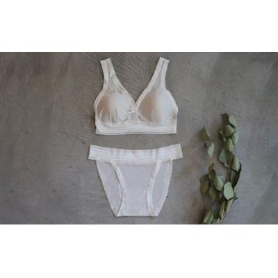 ふるさと納税 倉敷市 シルク/ソフトブラ　グレー (M)【下着 ブラ ブラジャー ソフトブラ 衣類 岡山県 倉敷市 人気】 |  | 01