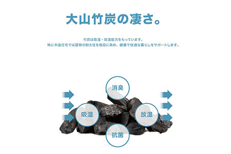 OT-01　大山竹炭（グレーorホワイト） Sサイズ 6個セット