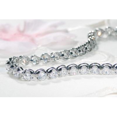 ふるさと納税 昭和町 【5.0ct】PT900 ダイヤモンド テニスブレスレット 18.5cm |  | 03