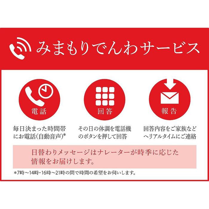 【ふるさと納税】みまもりでんわサービス【携帯電話】 （3か月）