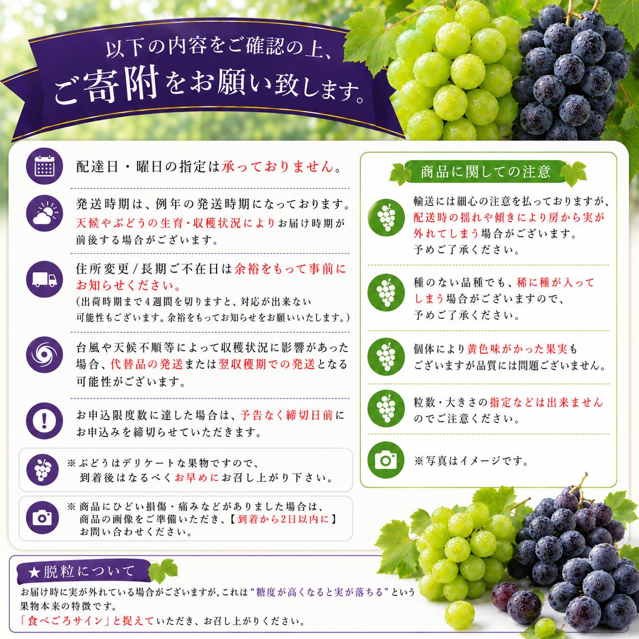 必ずご確認の上、ご寄附をお願いいたします。
