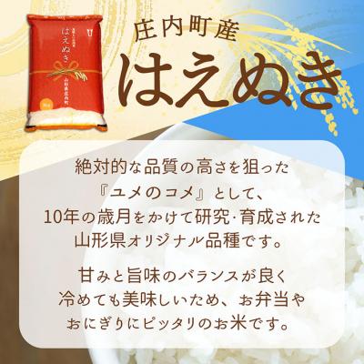 ふるさと納税 庄内町 庄内町産 はえぬき 6kg 2kg×3袋 令和7年産 2025年産 ブランド米 |  | 01