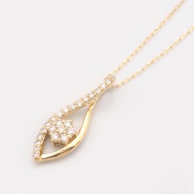 ふるさと納税 甲府市 K18 0.15ct ダイヤモンド ペンダントネックレス　FHH-019982 |  | 01