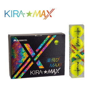 ゴルフボール  KIRA MAX 12球入 1ダース【カラー：ライム】  ゴルフ キャスコ kasco