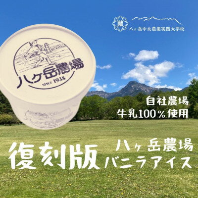 【ふるさと納税】八ヶ岳農場 復刻版バニラアイス 8個【配送不可地域：離島】【1706782】