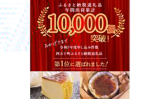 バスクチーズケーキ ～四万十の米粉入り～ 4号 12cm ／Bmu-A36