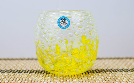 現代の名工「池宮城 善郎」作　気泡の海タルグラス5個セット 