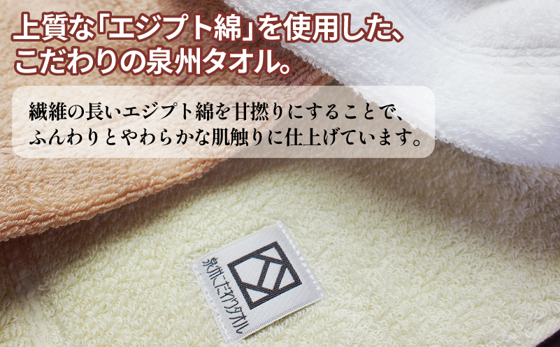 【スピード発送】ナイルフェイスタオル 3枚セット(アイボリー) エジプト綿 泉州タオル【大阪 泉佐野 大阪府 泉佐野市】