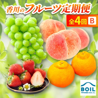 
                  ＜発送月固定定期便＞香川のフルーツ(4B)全4回【4083541】
                
