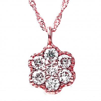ふるさと納税 山梨県 K18PG ダイヤモンドペンダント　0.15CT　P5507DI-R |  | 02