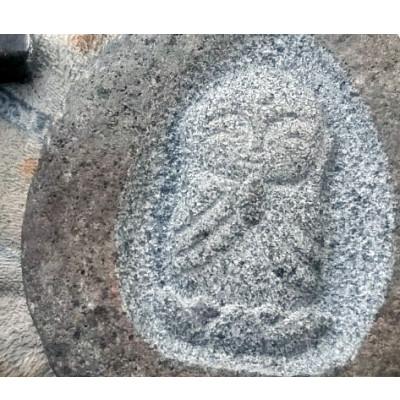 ふるさと納税 忠岡町 こころ音地蔵(淡茶色)手のひらサイズ