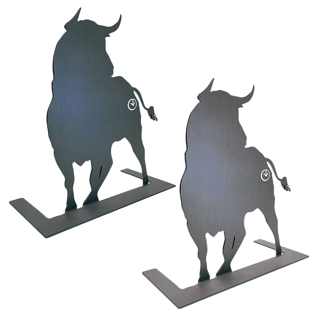 【ふるさと納税】＜選べる素材＞GRAVIRoN BULL（アクセサリースタンド） 黒皮鉄・酸洗鉄 840g H275mm×W300mm×D120mm ファッション ネックレス ブレスレット イヤリング ピアス ブックエンド 本立て ブックスタンド 家具 インテリア 収納用品 愛知県 幸田町 送料無料