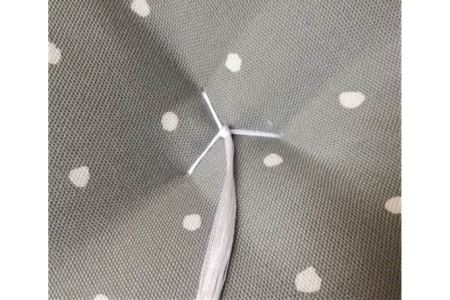 No.167 角丸小座布団　グレー　1枚