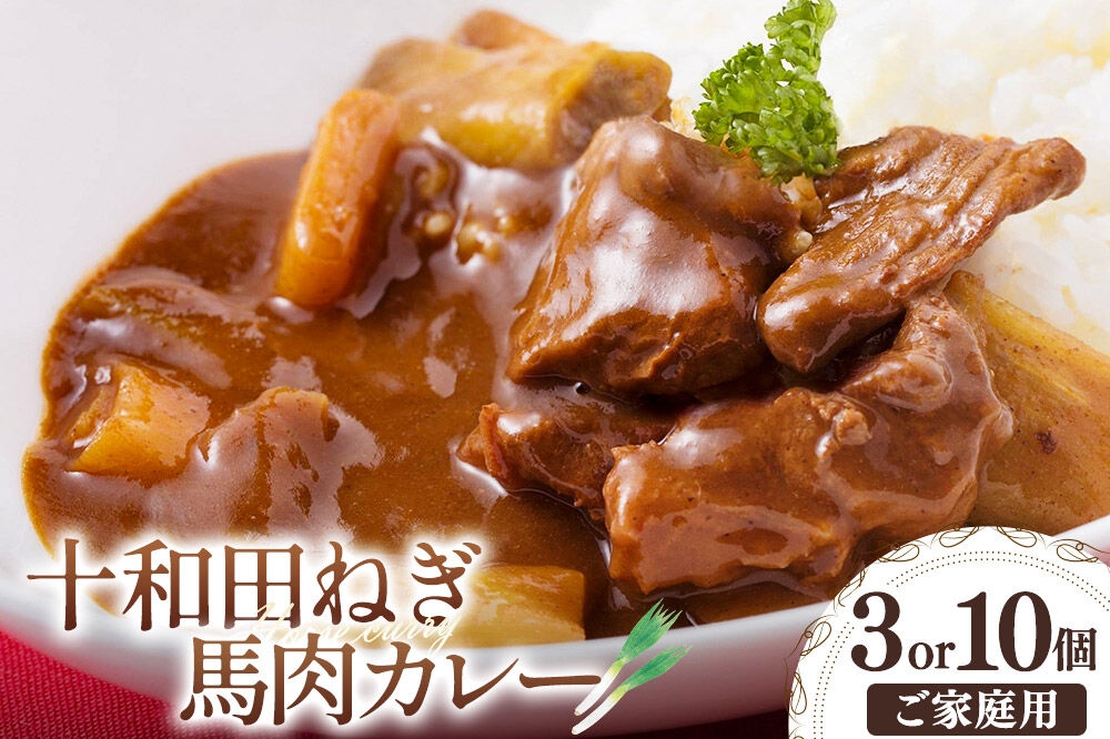 
                  十和田ねぎ馬肉カレー【選べる内容量：3個セット／10個セット】＜ご家庭用・簡易包装＞ [レトルト 惣菜]
                