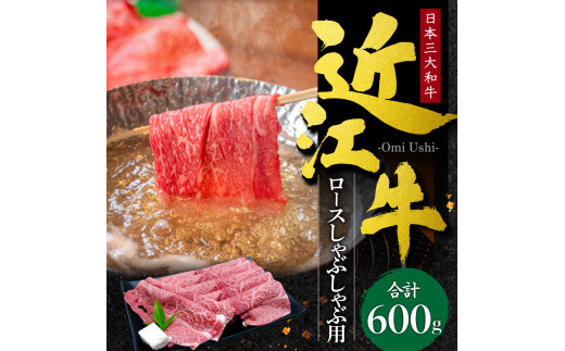 D-E10 近江牛 ロース しゃぶしゃぶ用600g 本多商店 牛 牛肉 国産 和牛 ブランド牛 ロース肉 赤身 しゃぶしゃぶ 炒め物 煮物 ギフト 贈り物 高級 人気 近江 東近江市 滋賀県