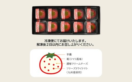 なごし×井筒屋「赤い冒険シリーズ」とまとチーズ大福 10個入 和菓子 スイーツ 老舗 ギフト 北九州 なごし とまとチーズ大福 葛 濃厚 福岡県 北九州市