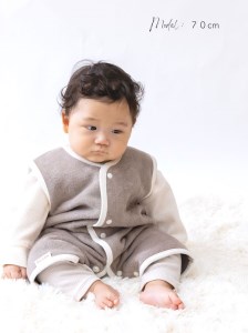 綿毛布スリーパー 2way仕様で暖か(Sサイズ) ブラウン×ホワイト 毛布の町(泉大津産) sleeper-s [3357]