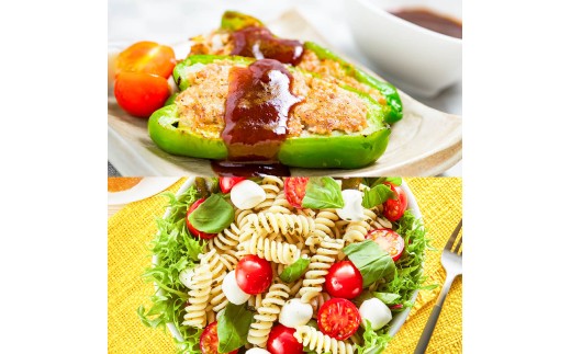 ハッピーマン＆完熟トマトセット 1kgセット 1キロセット ピーマン とまと 野菜 やさい おかず 副菜 新鮮 おいしい 採れたて 国産 お取り寄せ 常温 高知県 高知 土佐市