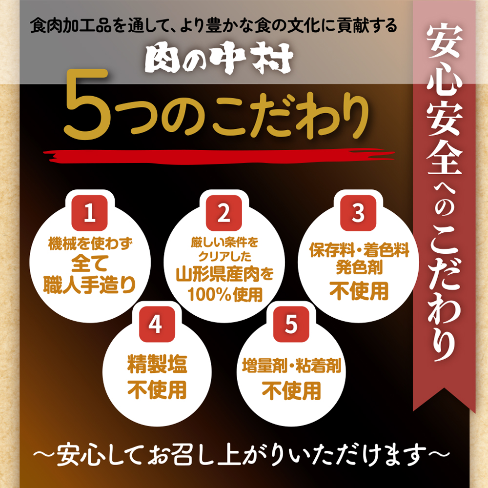 肉の中村特製「山形チャーシュー 薄め」 100g  「頑固煮(叉焼豚 チャーシュー)」保存料・着色料不使用 冷凍 山形豚 豚肉 豚バラ 煮豚 チャーシュー 個包装  小分け 冷凍 調理済み おつまみ 